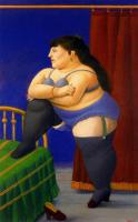 Botero, Fernando - Abstract oil painting.